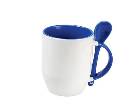 TARRO BICOLOR DE SUBLIMACIÓN C/CUCHARA, 12 OZ MAGGIE SUB4716 Mod. 02-SUB4716