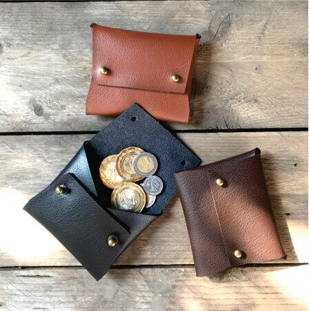 monedero en piel con tu logo personalizado