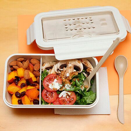 Contenedores para comida de fibra de trigo