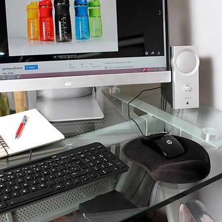 Mouse pad con soporte de silicón. Mod. 10-DK-067