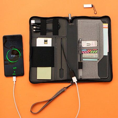 Organizador personal con power bank de 6,000 mAh. Mod. 10-TH-118