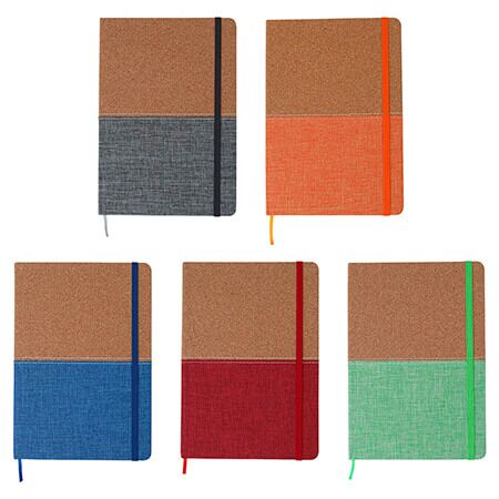 Libreta corcho bi tono. Mod. 10-LB-062