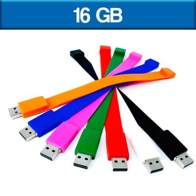USB PULSERA SILICON 16 GB VERDE Mod. 06-USB218