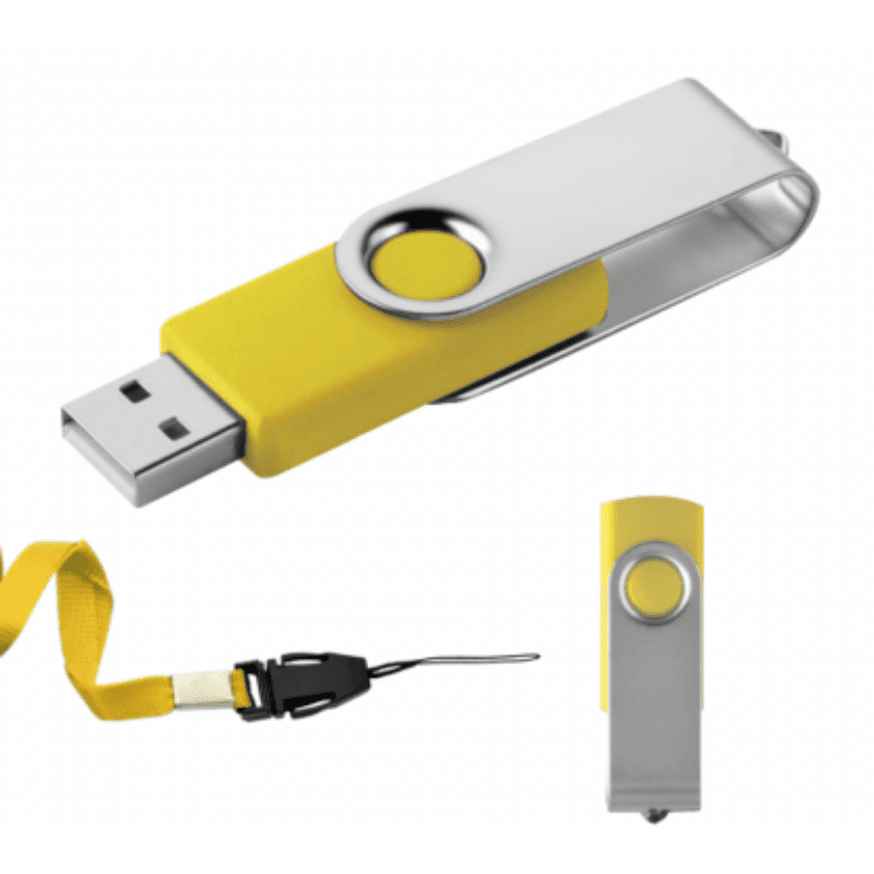 USB GIRATORIA LONDON 8GB AMARILLO Mod. 06-USB080-AM