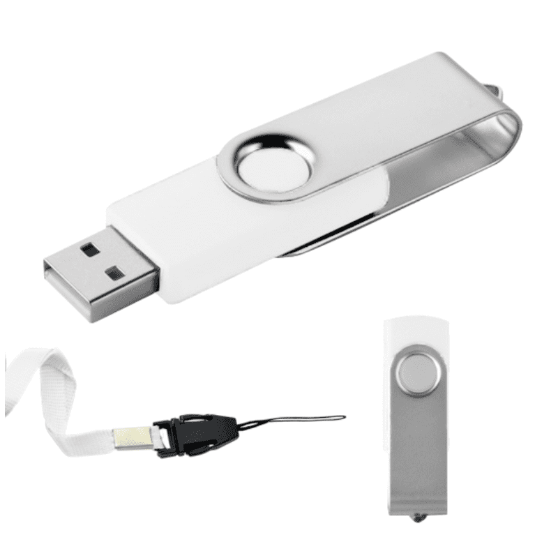 USB GIRATORIA LONDON 8GB BLANCO Mod. 06-USB080-BL