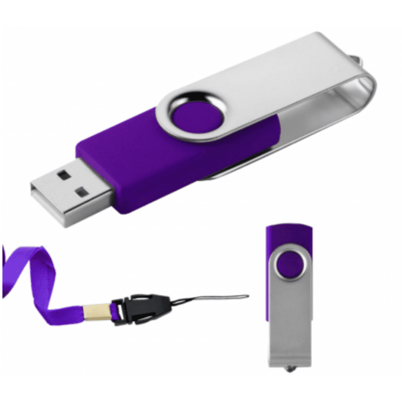 USB GIRATORIA LONDON 8GB MORADO Mod. 06-USB080-MO