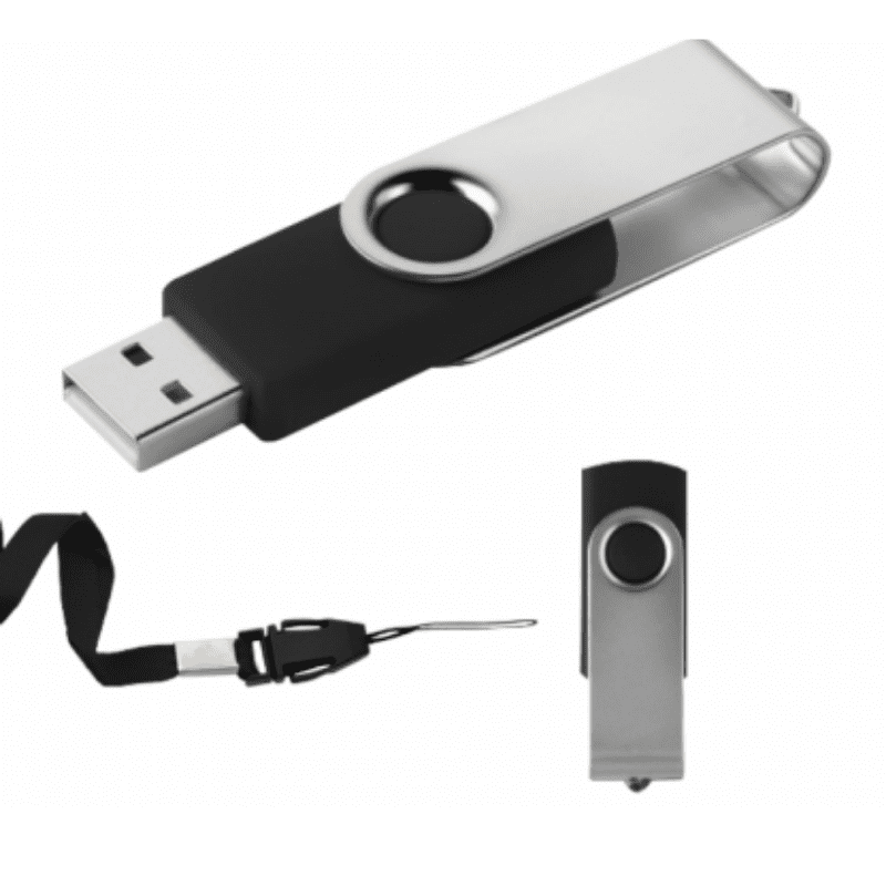 USB GIRATORIA LONDON 8GB NEGRO Mod. 06-USB080-NE