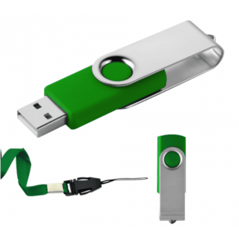 USB GIRATORIA LONDON 8GB VERDE Mod. 06-USB080-VE