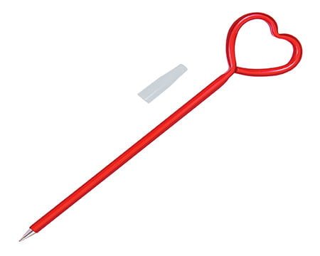 Bolígrafos de forma de corazón