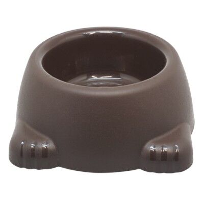 RECIPIENTE PARA MASCOTAS HUELLITAS A2895 CAFÉ Mod. 02-A2895.21