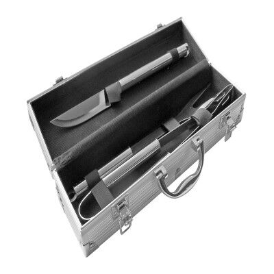 SET DE ASADO / BBQ “METAL BOX” Mod. 05-T74 Plata