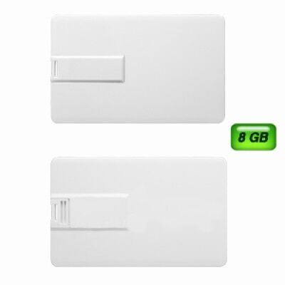 USB TARJETA SLIM BLANCA 8GB Mod. 06-USB025-BL