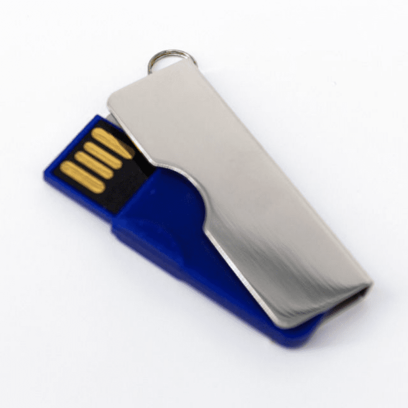 USB LLAVERO GIRATORIO 4GB AZUL Mod. 06-USB044-AZ