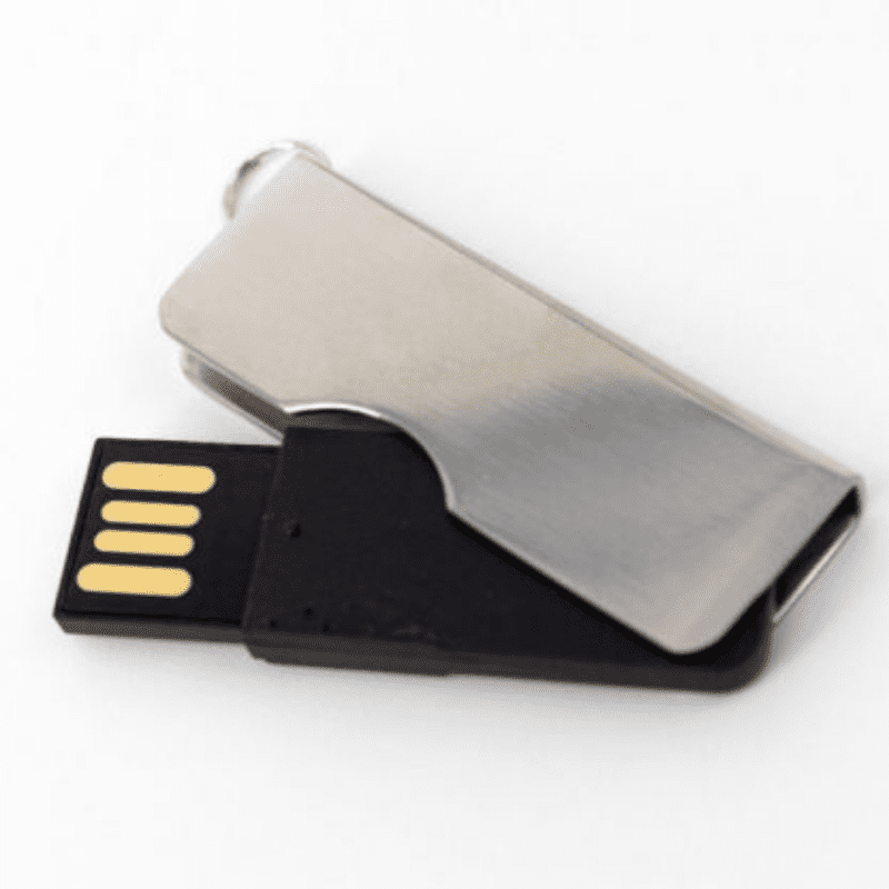 USB LLAVERO GIRATORIO 4GB NEGRO Mod. 06-USB044-NE