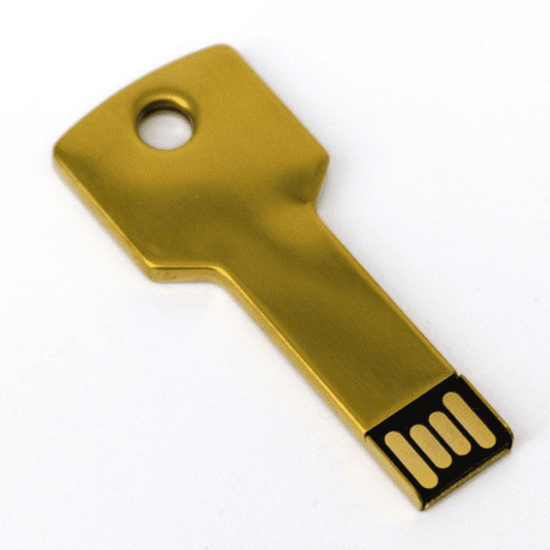 USB LLAVE TRADICIONAL 8GB DORADO Mod. 06-USB069-DO